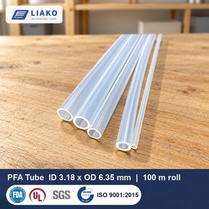Tube PFA haute pureté 3,18x6,35 mm (1/8" x 1/4") - Rouleau de 100 m - Plage de température de -70 à 260°C - Qualité FDA pour lignes chimiques et semi-conductrices - Product Image 1