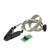 BSSY)SOIC8 SOP8 Clip de prueba para EEPROM 93CXX/25/24 Programación en circuito en programador USB TL866CS A EZP2010