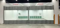 Station de préparation automobile portable au meilleur prix, cabine de peinture mobile avec système d'éclairage LED, cabine de ponçage pour préparation automobile en promotion