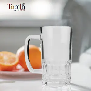 Topjlh toptan ucuz süblimasyon boş 20oz bira bardağı şeffaf cam kupa özel logo baskı cam