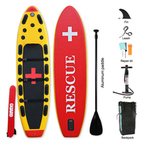 OEM/ODM Planche de sauvetage gonflable en PVC personnalisée pour sauveteur Planche de sécurité longue et souple avec accessoires de réparation