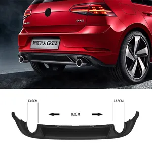 大众MK7 R GTI配件后扩散器后唇2013-大众高尔夫MK7/7.5汽车后保险杠运动高尔夫7 2020车身套件