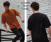 T-shirt Homme 100% Coton Blanc Oversize Imprimé Formel à Manches Courtes Respirant avec Bordure Contrastante Élégant Quotidien Basique