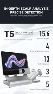 جهاز تحليل الشعر وفروة الرأس الذكي 3 في 1 مع تقنية الذكاء الاصطناعي T5، يدعم 8 لغات - Product Image 3