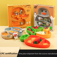 Usine en gros mignon maïs bébé Silicone couverts ensemble paille bavoir fourchette cuillère sans BPA enfant en bas âge Support personnalisation