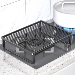 Support de cuisinière à gaz carré taille L résistant à la chaleur pour rangement de cuisine - Product Image 1