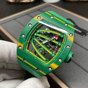 Reloj Mecánico RM Ultraligero con Esfera de Fibra de Carbono, Patrón de Lagarto Verde, Movimiento de Cuerda Manual Tourbillon, Reserva de Marcha de 48 Horas - Product Image 2