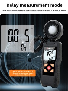 Illuminometro Professionale VICTOR con Misurazione Automatica ad Alta Precisione del Flusso Luminoso e dell'Illuminanza - Product Image 4