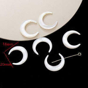 จี้เปลือกหอยมุกพระจันทร์เสี้ยวจี้สำหรับทำเครื่องประดับแฟชั่น - Product Image 6