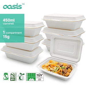 Oasis-Boîtes de canne à sucre jetables écologiques pour nouilles, chips de pomme de terre, autres aliments - Product Image 2