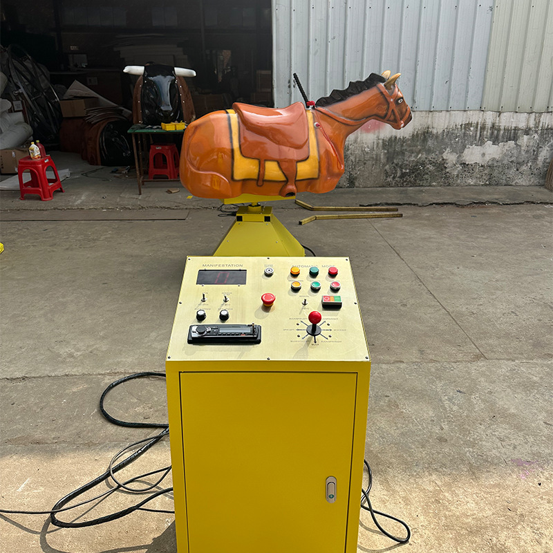 Machine de corrida cheval marron