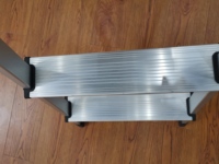 Escabeau avec main courante pliable sécurité simple face 4 marches en aluminium léger Portable intérieur moderne escaliers en aluminium 10 pièces
