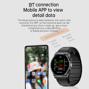 Support petit lot OEM pompe à air précise BPO2 Medical V110 surveillance de la santé ECG + <span class=keywords><strong>PPG</strong></span> Pro montre intelligente écran en verre trempé SOS - Product Image 4