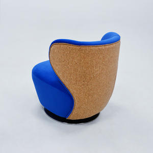 Fauteuil pivotant en velours, style nordique moderne, luxe léger, pour salon de villa, mobilier de maison - Product Image 3