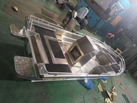 Yacht de luxe de 16 pieds à console centrale, coque en V profond, bateau de sport pour la pêche en rivière, en lac, ou la pêche au bar, en aluminium soudé, à vendre
