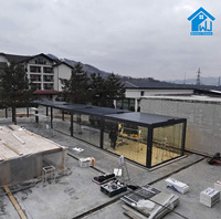 Pergola bioclimatique en aluminium personnalisée Sweet Home pour l'extérieur, auvent de terrasse de bonne qualité avec installation facile