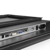 Monitor Layar Sentuh Kapasitif 10 Titik Ukuran 15.6 18.5 21.5 Inci, Input VGA AV, Monitor LCD, Monitor Komputer Industri