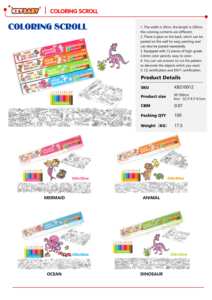 Keybaby Mermaid, Rollo de Pintura para Colorear de Pared Grande, Divertido Proyecto de Arte para Niños, Actividades de Aprendizaje, Rollo de Pintura para Niños - Product Image 2