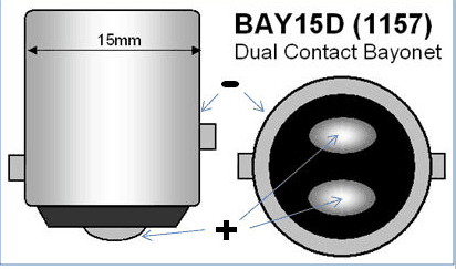 1157 BAY15D P21/5W