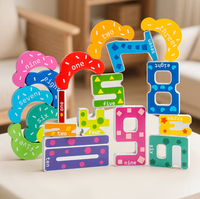Jouets créatifs en bois en forme de crème glacée, multifonctionnels, numériques, cognitifs, cadeaux éducatifs pour enfants