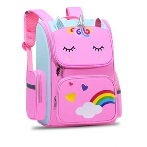 Mochila Escolar Infantil Impermeable de Gran Capacidad con Estampado de Dibujos Animados, Juego de Lonchera, Material de Nailon, Diseño Ecológico y Moderno - Product Image 2