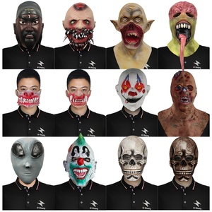 Personalizzabile Grimace <span class=keywords><strong>Horror</strong></span> serie due maschere in lattice Zombie in maschera per la festa di Halloween Spot Spoof oggetti di scena personalizzati - Product Image 5