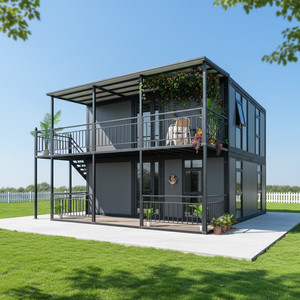 20英尺两层可扩展集装箱房，现代豪华预制模块化住宅，配有宽敞的露台，居住舒适 - Product Image 2