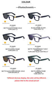 Gafas <span class=keywords><strong>de</strong></span> Sol Partagas <span class=keywords><strong>de</strong></span> Diseño con Logotipo Personalizado, Cuadradas, Fotocromáticas, Anti Luz Azul, UV400, para Hombre y Mujer - Product Image 5