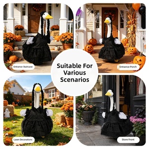 Nouvelle robe de canard de style Halloween pour la terrasse. Cosplay de Wednesday en tant que personnage principal de la <span class=keywords><strong>famille</strong></span> Addams. Vente directe d'usine. - Product Image 2
