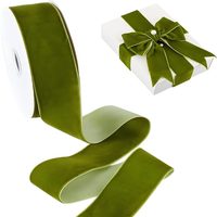 Vente directe d'usine, ruban décoratif mat coloré personnalisé pour emballage cadeau, artisanat, ruban en velours uni
