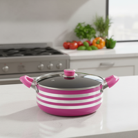 Ensemble de 10 casseroles en alliage d'aluminium de haute qualité, antiadhésives, pour la cuisine, les restaurants