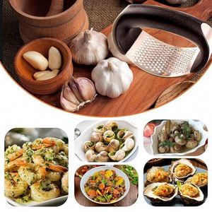 Professional Ginger Garlic Crusher Kitchen Tool Stainless Steel Garlic Press Manual Mincer Chopping Garlic Tools - Product Image 4