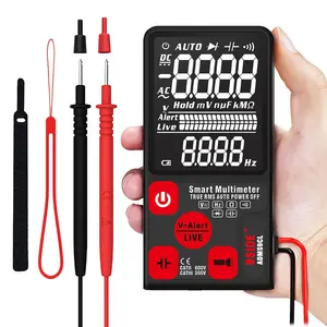 Design de bolso multímetro digital True RMS bside ADMS9CL com tela EBTN, Hz,Ohm,NCV, Continuidade, verificação ao vivo