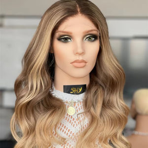 Peluca de cabello humano de alta calidad Peluca con malla frontal Cabello brasileño Color del cliente Parte media Nudo pequeño para mujeres - Product Image 1