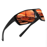 Bettega nouvelles lunettes de soleil de cyclisme polarisées transfrontalières avec montures rectangulaires lunettes de soleil de sports de plein air à la mode protection UV