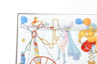 Plateau de service thé pour deux en porcelaine motif Cirque Équestre, avec cendrier, vaisselle pour hôtel, maison, restaurant, décoration, avec boîte cadeau