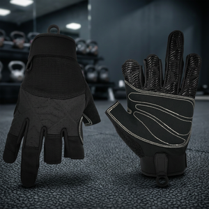 Gants de sport demi-doigts en nylon et élasthanne, gants de compression respirants pour la musculation, le cyclisme, la plage et l'entraînement - Product Image 3