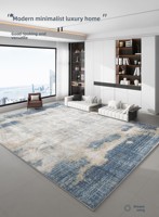 Tapis de salon moderne en cachemire à poils longs, épais, antidérapant, insonorisant, pour usage domestique, nouveau modèle 2026