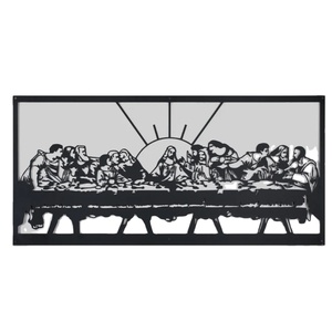 Jesus Last Supper Metal Wall Decor Christian Metal Gift Da Vinci Artwork Home Wall Art decorazione Da parete in metallo - Product Image 1
