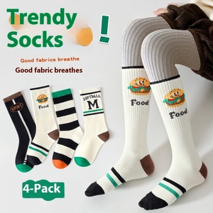 WZ77 Autumn Winter Boys Girls Basketball &amp; <strong>Football</strong> Sports Socks Youth Skating Crew Breathable Knitted High Calf Stockings - Product Image 5