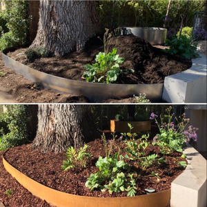 Corten Steel Lawn Edging Garden <b>Bed</b> Landscape Edging Garden Edge Border - Product Image 6