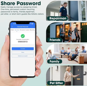 Boîte de sécurité électronique murale avec contrôle par application TTLock, coffre-fort de rangement dissimulé, serrure de sécurité, coffre-fort à code numérique, boîte à clés intelligente - Product Image 6