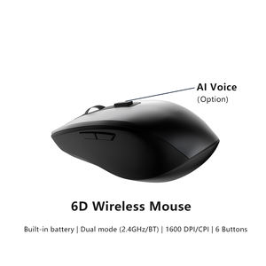 Clavier et <span class=keywords><strong>souris</strong></span> sans fil silencieux <span class=keywords><strong>2</strong></span>,4 G de taille standard, en matériaux recyclés, avec pavé numérique, touches multimédias et DPI réglable à 1600 - Product Image 6