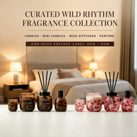 Diffuseur de parfum en verre à imprimé léopard de luxe, couleurs personnalisées, parfum sûr et non toxique, étiquette privée OEM ODM