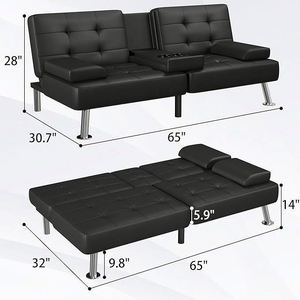 Sofá Cama Plegable Multifuncional Moderno RYH RYH-666 con Estructura Metálica y Tapicería de Tela para Oficina, Dormitorio, Sala de Estar y Uso en Hoteles - Product Image 1