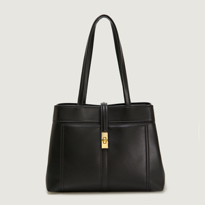 Women Fashion Large Capacity Tote <b>Bag</b> PU Leather Canvas Patchwork Top Handle <b>Shoulder</b> <b>Bag</b> For Work Daily - Product Image 6