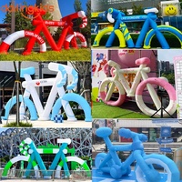 Modèles de vélos gonflables géants personnalisés pour événements sportifs, modèle de vélo gonflable géant pour exposition en extérieur