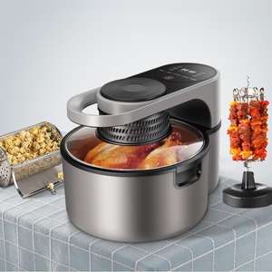 Friteuse électrique domestique multifonctionnelle intelligente de grande capacité pour frire le poulet avec friteuse à air visuelle 8 litres - Product Image 1