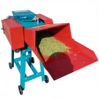 Hacheuse d'aliments automatique pour volailles d'élevage 1 tonne/h Diesel/Électrique en acier au carbone, haute capacité pour ensilage et paille, Nouveau modèle en gros