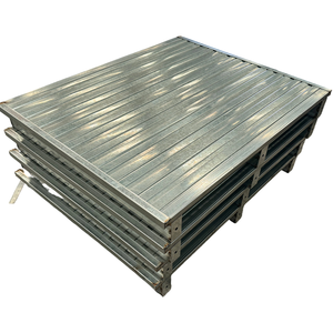 Palet de Metal Galvanizado de Doble Entrada y Una Sola Cara para Transporte de Materiales, Suministrado por el Fabricante - Product Image 6